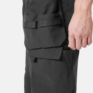 Pantalones de Trabajo para Mecánico, Uniforme de Taller para Hombre, Mezcla de Poliéster Resistente con Cierre de Cremallera y Lazos para Cinturón - Product Image 4