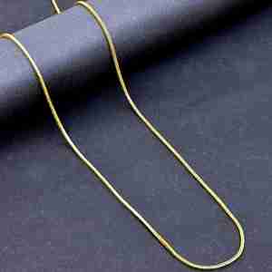 Collier chaîne en laiton plaqué or micro 14K 18K 24K motif serpent pour femme – Vente en gros - Product Image 2