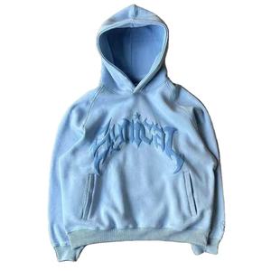 Venta al por mayor Y2k Pullover Hoodies para hombres Estilo único Algodón mezclado Transpirable Hombres Hoodies Logotipo personalizado y tamaño Pullover Hoodies - Product Image 2