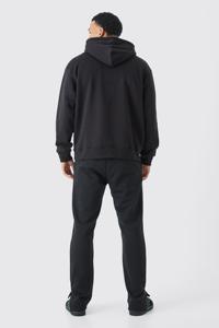 Luxury Premium Men's Heavyweight 100% Cotton <b>Polyester</b> <b>Hoodie</b> Winter Pullover Fleece Solid Pattern Digital Hooded Collar - Product Image 5