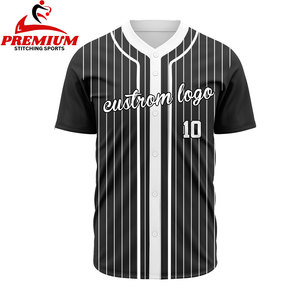 Maillot de baseball personnalisé, vierge, en gros, broderie, chemises de softball pour hommes, maillot de baseball - Product Image 1