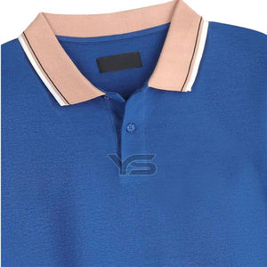 Polo de golf para hombre a rayas de alta calidad con diseño personalizado al por mayor para hombre deportivo informal elegante con logotipo personalizado bordado - Product Image 4