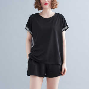 2025 été vêtements de fitness pour hommes décontracté Streetwear t-shirt et short ensembles motif solide marque privée - Product Image 3