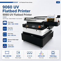 9060 Drie I3200 Nieuwe Flatbed DTF Printers met Automatische UV-inkt, 1 Jaar Garantie, Multicolor Rol-tot-Rol Etiketprinter
