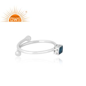 แหวนพลอยอะพาไทต์นีออนธรรมชาติเงินสเตอร์ลิง925เครื่องประดับที่กำหนดเองของขวัญสำหรับผู้หญิงสำหรับเธอ - Product Image 4