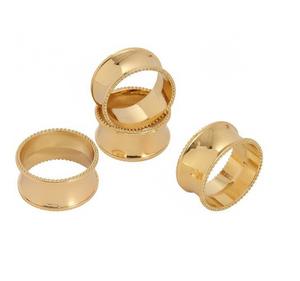 Anneau de serviette en métal plaqué or au design moderne pour la décoration de table, anneau de serviette décoratif artisanal pour la décoration de table - Product Image 4