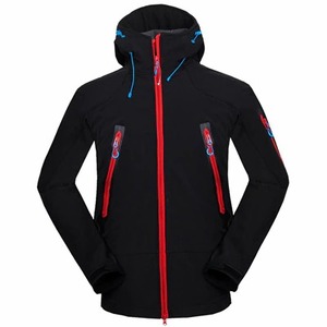 2025 haute qualité extérieur imperméable noir Bomber coupe-vent à capuche veste hiver coupe-vent toile coton doublé Softshell support - Product Image 3