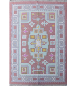 Tapis de sol traditionnel dari de style ancien de taille moyenne Tapis Belle couleur claire Tapis en tissu de coton pour la maison Tapis et ensembles - Product Image 2