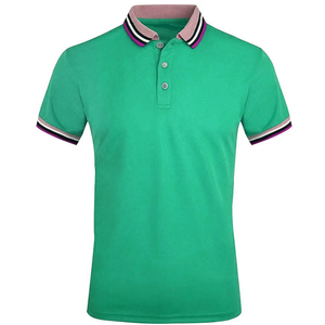 Venta al por mayor de los hombres de verano sólido Casual transpirable algodón Polo moda transpirable hombre de negocios de alta calidad camisa de manga corta - Product Image 5