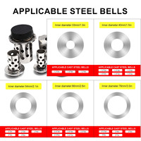 Boasta Jewelry Anneau réducteur en aluminium pour adaptateur de fiole, pour machine de coulée sous vide, convertisseur de taille de fiole en acier, pour la fabrication DIY