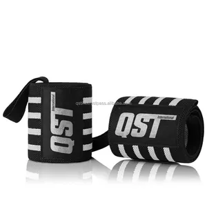 Non Slip Professional Wrist Weight Lifting Wraps For Gym Training Workout Cross-fit Bodybuilding With Customization