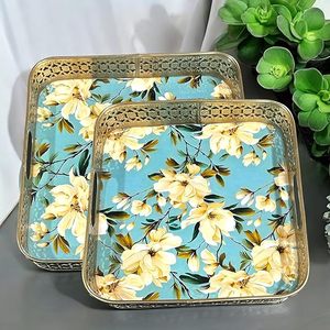 ถาดเสิร์ฟโลหะงานฝีมือแบบดั้งเดิม สำหรับคนรักงานตกแต่งบ้านทำมือ ถาดโลหะหนา แข็งแรง ทนทาน ให้ประสบการณ์การเสิร์ฟที่มั่นคง - Product Image 3