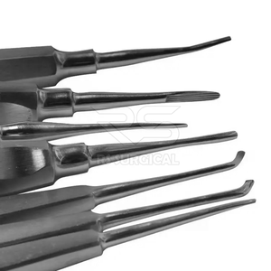 ชุดลิฟต์รากฟันแบบใช้มือสแตนเลส13ชิ้นเครื่องมือผ่าตัดช่องปาก - Product Image 4