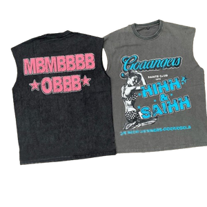 Pantalones cortos de manga corta con cuello redondo para hombre, ropa informal de verano con logotipo impreso personalizado, transpirable, sostenible, lavado ácido, venta al por mayor - Product Image 2