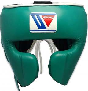 Casco protector de cabeza de cuero profesional de alta calidad para boxeo MMA Muay Thai entrenamiento duradero con cordones y empuñaduras de mano - Product Image 3