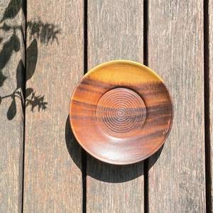 Posavasos de madera de acacia hecho a mano, tamaño grande de 5 pulgadas, sensación de lujo, moderno, nuevo - Product Image 1