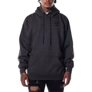 Sweat à capuche en éponge française brodé OEM 500 GSM pour hommes pull grande taille 100% coton vente en gros de sweats surdimensionnés - Product Image 3