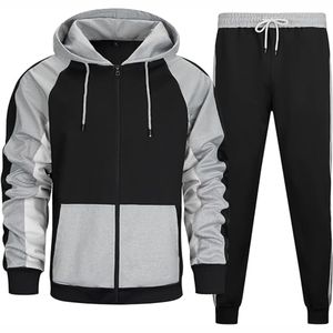 Ensemble de survêtement deux pièces en polaire respirant et imprimé pour homme, idéal pour le sport en extérieur et le jogging, haute qualité 2025 - Product Image 5