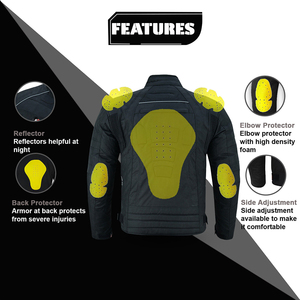 Ropa deportiva personalizada para motocicleta y carreras de autos para hombre, tela Cordura transpirable, chaqueta de moto Enduro, acolchado de espuma, armadura de impacto - Product Image 5