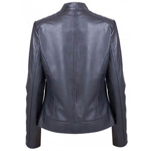 Nouveau design, meilleure qualité, prix de gros, veste confortable pour femmes en cuir pour l'hiver, veste Varsirt élégante avec logo personnalisé - Product Image 2