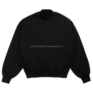 Sweat-shirt à capuche oversize de luxe pour homme, en coton éponge de haute qualité, avec col montant, style streetwear pour le printemps - Product Image 4