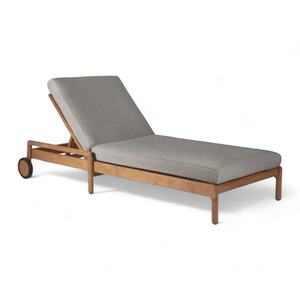 Lujo moderno diseño clásico de madera de teca jardín al aire libre tumbona calidad Patio brazo Exterior tumbona para hoteles Villas patios - Product Image 6