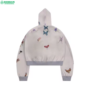Ventes directes usine – Nouveaux sweats à capuche pour hommes en molleton denim et French Terry, zippés, en coton épais, respirants et à séchage rapide - Product Image 2