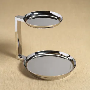 Base para Pastel Dorada Real Hecha a Mano, Base Decorativa para Pastel de Alta Demanda en Metal para Pasteles, Base para Pastel de Fiesta en Metal con Aspecto de Resina Epoxi - Product Image 2