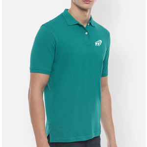 T-shirt polo à manches courtes avec impression personnalisée de bonne qualité pour hommes Motif solide en polyester/coton Style personnalisé - Product Image 5