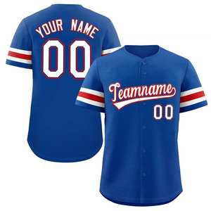 เสื้อเจอร์ซีย์เบสบอลที่ออกแบบเองใหม่ล่าสุดที่มีจำนวนการสั่งซื้อขั้นต่ำไม่สูงนักจากโรงงานผลิตในราคาถูก - Product Image 4
