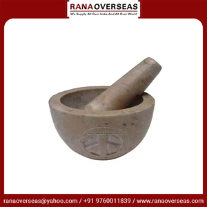 Seasonings <b>Herbs</b> Seeds <b>and</b> Pulses Grinder Soapstone Mortar Pestle <b>Set</b> With Peace Symbol Affordable Price - Product Image 4