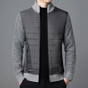 Chaqueta universitaria de hombre de alta calidad personalizada de fabricante directo estilo informal con cuello levantado tela de lona opciones de impresión de invierno - Product Image 2