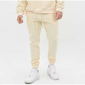 Ensemble pull-over à capuche respirant et à séchage rapide en polaire technique vintage pour hommes, survêtement surdimensionné à motif solide 100% coton - Product Image 4