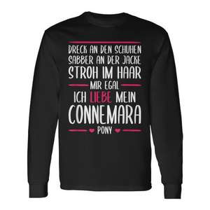 Camiseta de Manga Larga para Montar a Caballo Connemara, No Me Importa, Me Encanta Mi Pony - Camiseta Polo Promocional - Product Image 1