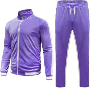 Venta caliente personalizado Unisex Zip Set transpirable ligero entrenamiento Jogging trajes para hombres temporada de invierno con logotipo - Product Image 3