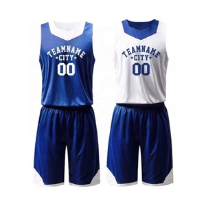 Short de basket-ball d'été personnalisé Vêtements de sport sublimés imprimés réversibles et sans manches pour jeunes uniformes de basket-ball - Product Image 3