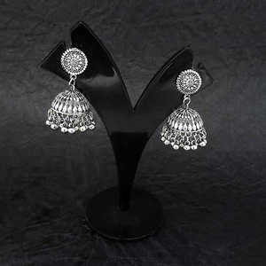 "Oxidised Beads Jhumki <b>Fashion</b> <b>Drop</b> <b>Earrings</b>-1314538" - Product Image 1