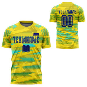 เสื้อฟุตบอลแบบซับลิเมชั่นสั่งทำพิเศษ ขายดีที่สุด แขนสั้นสำหรับฤดูร้อน คุณภาพสูง ระบายอากาศได้ดี สวมใส่สบาย พร้อมบริการ OEM - Product Image 6