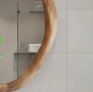 Miroir mural asymétrique ondulé en bois de noyer, style Art déco, fait main, écologique et bio, pour la décoration intérieure à prix abordable - Product Image 5