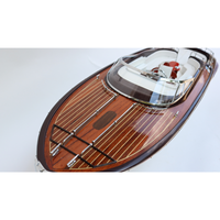 RIVA RAMA 44 EN BOIS - BATEAU À MOTEUR EN BOIS - MODÈLE DE NAVIRE EN BOIS DE HAUTE QUALITÉ - MODÈLE ARTISANAL POUR DÉCORATION NAUTIQUE