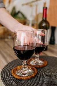 Vente en gros de sous-verre carré en bois brun écologique Design classique Accessoire de protection de table Utilisation pour la maison hôtel restaurant - Product Image 4