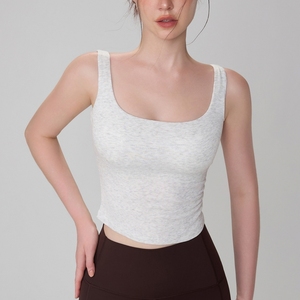 Chaleco de Verano con Logotipo Personalizado, Top Corto de Algodón Acordonado para Mujer - Product Image 2