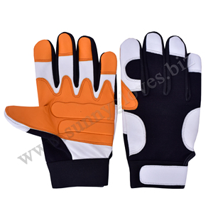 Personalizar mano protectora coche conducción construcción trabajo guantes de cuero/guantes de trabajo maquinista/vaca split guantes mecánicos - Product Image 6