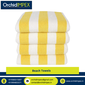 Fabricante y exportador de toallas de playa de algodón Terry con logotipo personalizado de la más alta calidad que ofrecen precios competitivos - Product Image 4