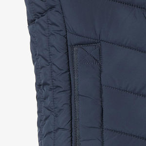 Vente chaude hommes sans manches fermeture éclair bouffant gilet léger haute qualité vers le bas toile col montant saison d'hiver plaine teint - Product Image 5