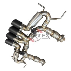 Sistema de Escape Catback con Silenciador y Tubos de Ajuste Valvetronic de Acero Inoxidable Pulido OEM de Vortex Factory para Chevrolet Corvette Z06 - Product Image 2