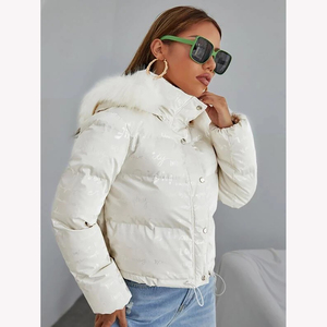 Veste matelassée pour femme, vêtement décontracté tendance, hiver, chaude, imperméable, respirante, tissée, légère - Product Image 5