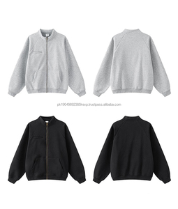 Custom high quality logo unisex thick winter hoodie <b>zipper</b> plus size zip up stand collar sweatshirt plain hoodies fleece jacket - Product Image 4