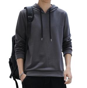 Sudadera con capucha para hombre, 100% algodón, ecológica, con forro polar en la parte delantera, color negro sólido, 300 gramos, corte regular, 100% algodón - Product Image 5