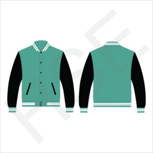 Chaqueta Personalizada Varsity de Cuero Genuino con Mangas Personalizables en Diferentes Colores - Product Image 6